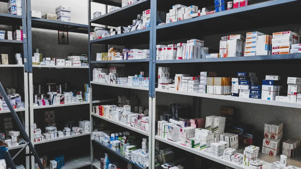 Lineales de producto en una reforma de farmacia